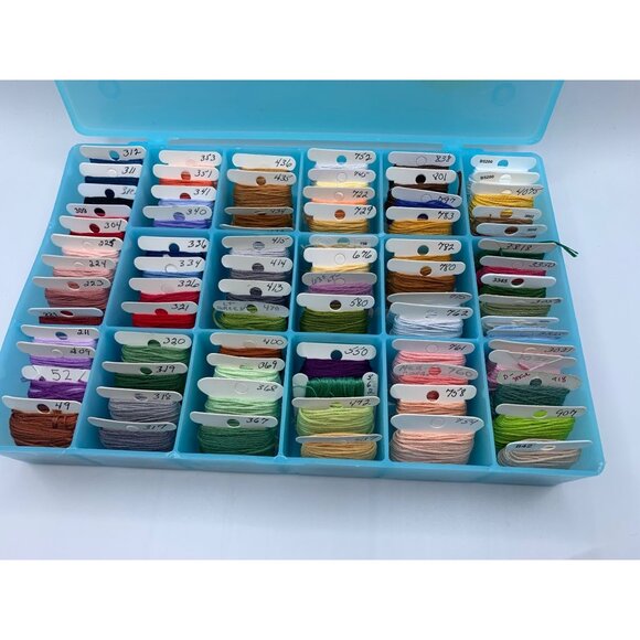 DMC Assorted Embroidery Floss Skeins with Organizer for Cross Stitch - Picture 4 of 11